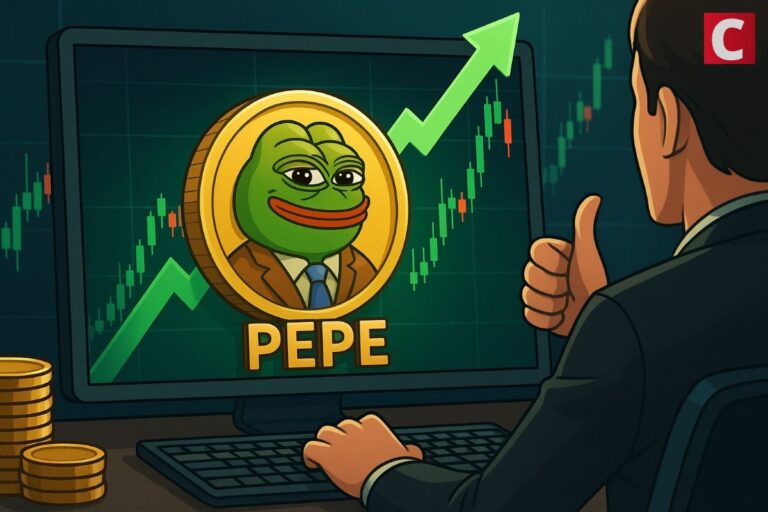 Top Trader Longs PEPE as Volume Jumps 50%