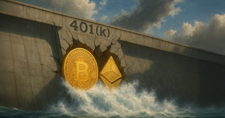 Trump 401k order could drive up to $122 billion into Bitcoin, Ethereum through default flows